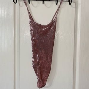 Velvet bodysuit